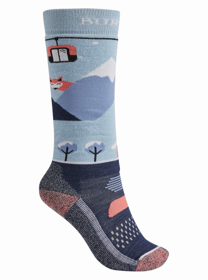 Chaussettes Burton Performance Midweight Enfant Blanche | 476908-JXB