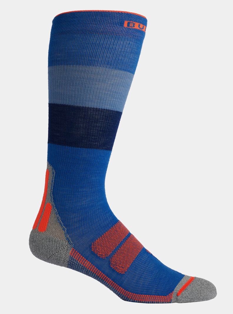 Chaussettes Burton Performance + Ultralight Compression Femme Bleu | 983570-SDZ