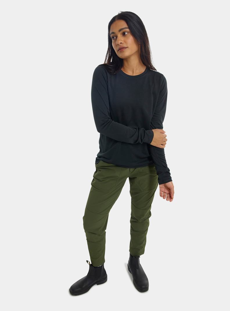 Chemise Burton Brand Active Long Sleeve Femme Noir | 052384-UDC