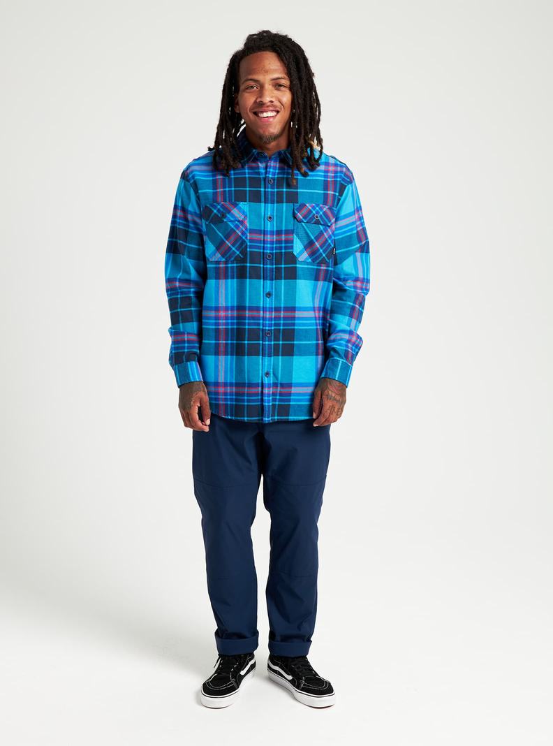 Chemise Burton Brighton Flannel Homme Bleu | 793461-BKX