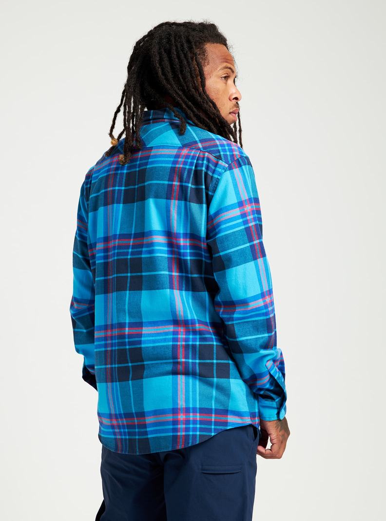 Chemise Burton Brighton Flannel Homme Bleu | 793461-BKX