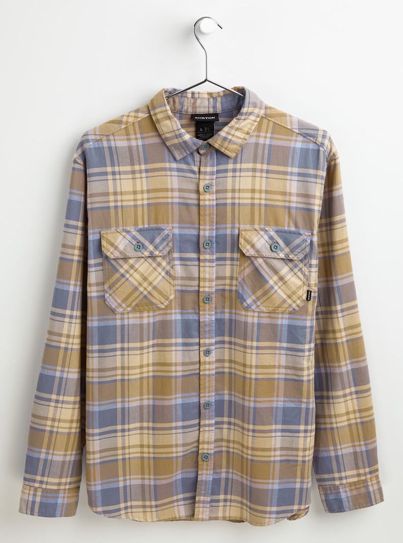 Chemise Burton Brighton Flannel Homme Kaki Bleu | 296075-IGE