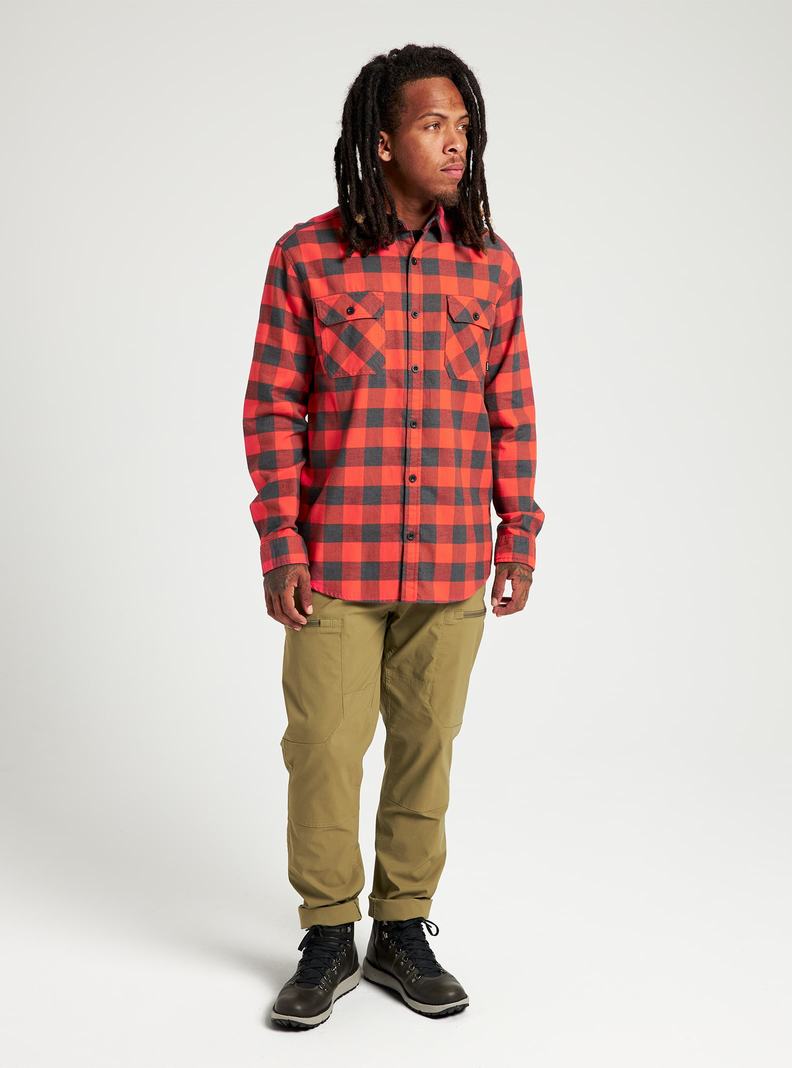 Chemise Burton Brighton Flannel Homme Rouge | 834567-PMK