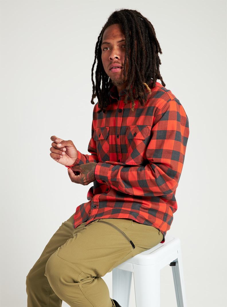 Chemise Burton Brighton Flannel Homme Rouge | 834567-PMK
