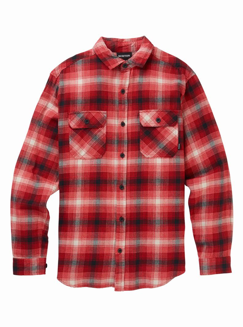 Chemise Burton Brighton Flannel Homme Rouge | 871630-GCN