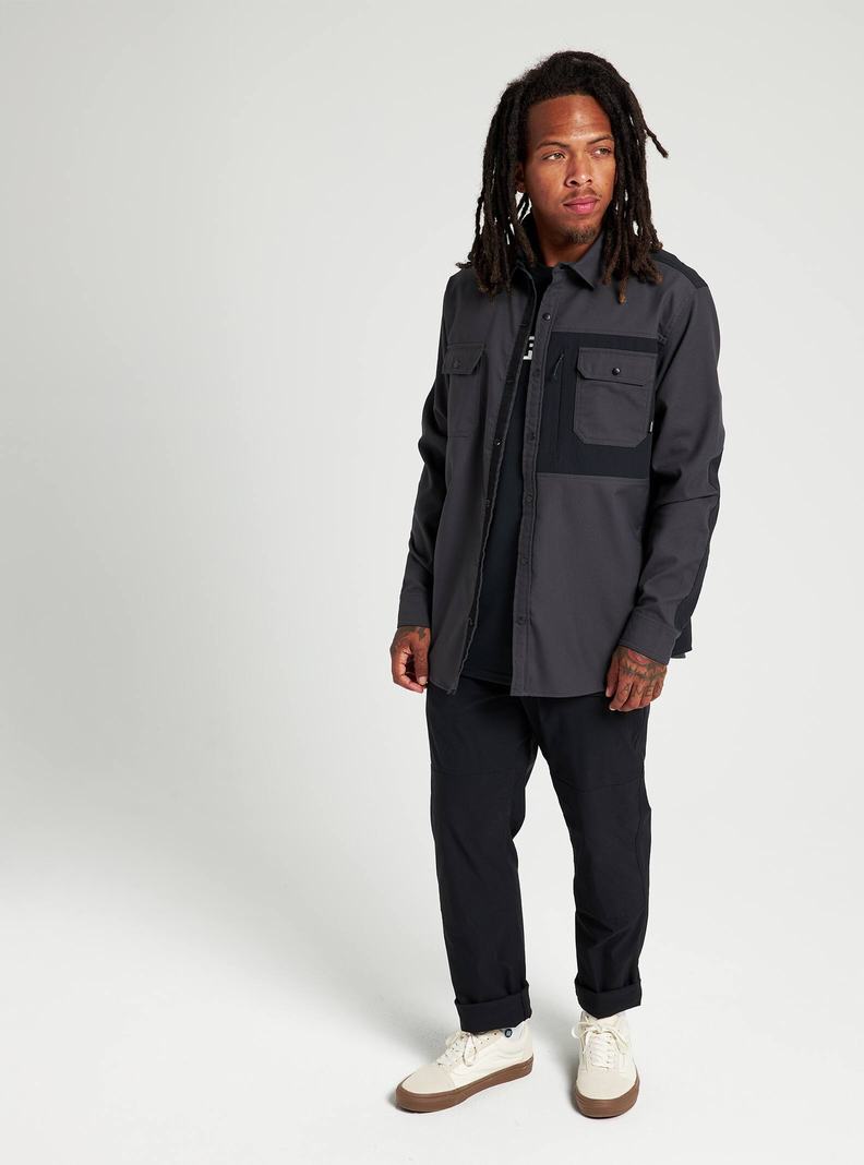 Chemise Burton Brighton Performance Flannel Homme Noir | 915642-NUP