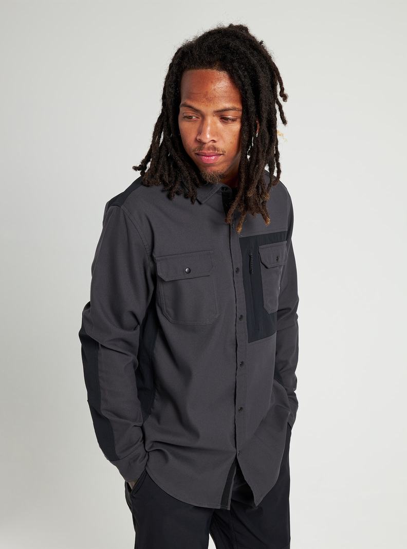 Chemise Burton Brighton Performance Flannel Homme Noir | 915642-NUP