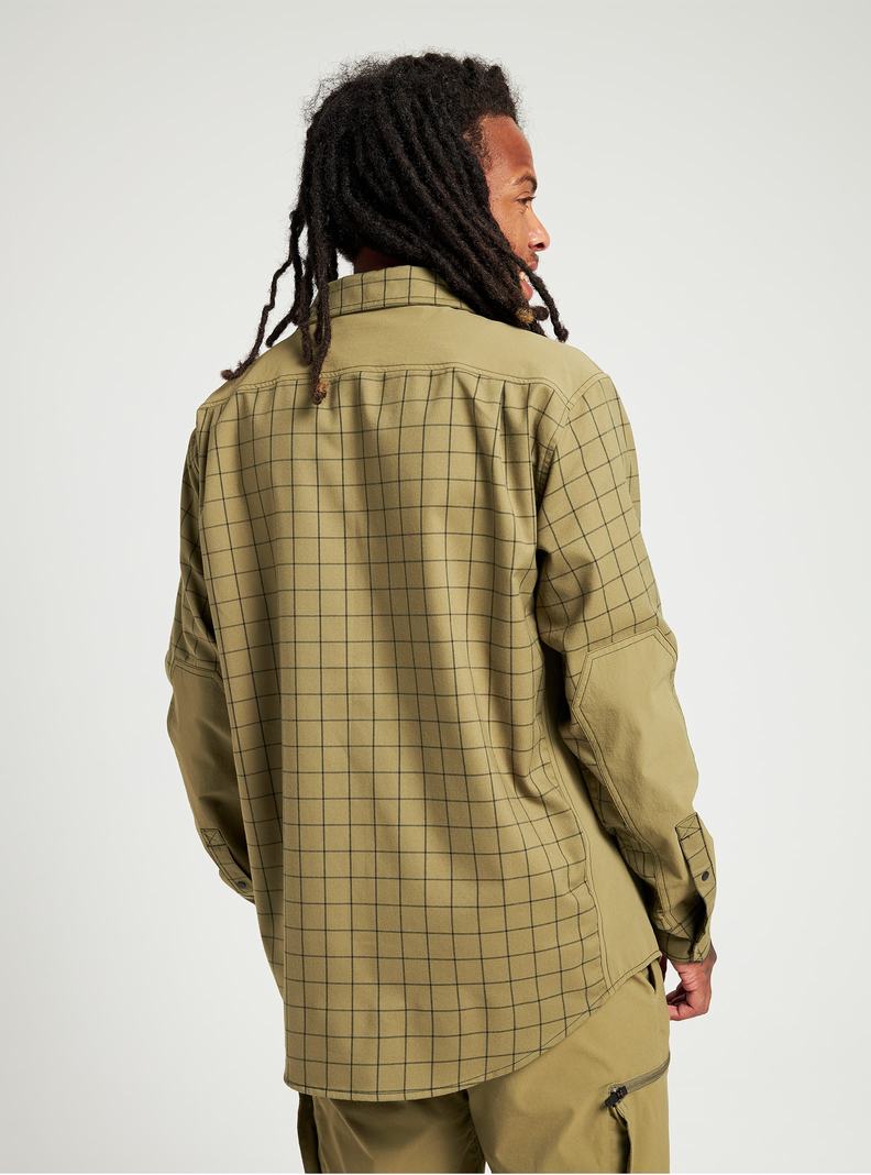 Chemise Burton Brighton Performance Flannel Homme Vert Olive | 923568-LXU