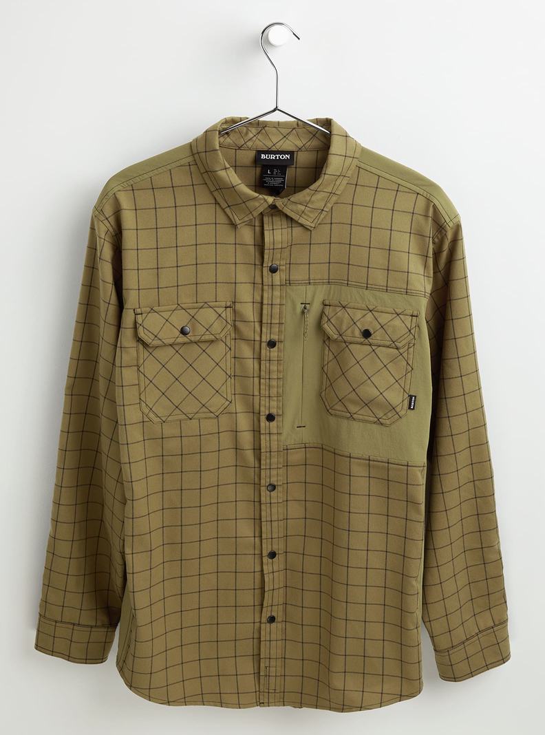 Chemise Burton Brighton Performance Flannel Homme Vert Olive | 923568-LXU