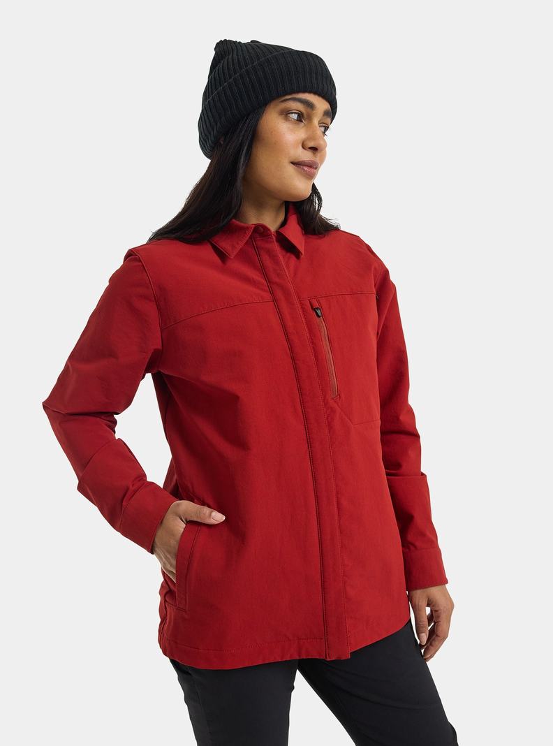 Chemise Burton D'hiver Shelter Three-In-One Top Femme Rouge | 567840-SBG