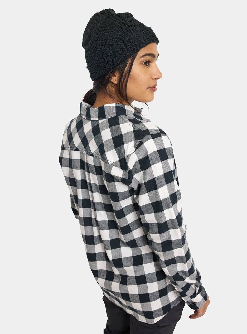 Chemise Burton Favorite Long Sleeve Flannel Femme Blanche | 018295-AYW