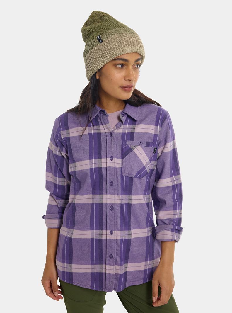 Chemise Burton Favorite Long Sleeve Flannel Femme Violette | 746219-YEJ