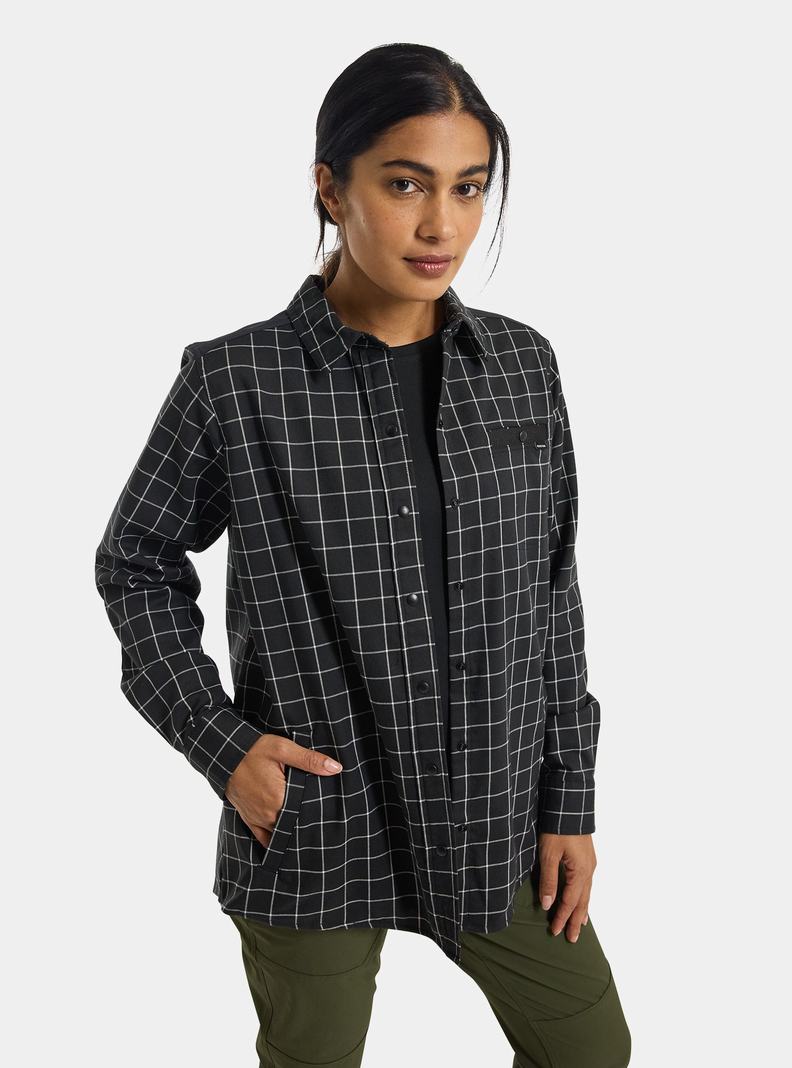 Chemise Burton Favorite Performance Long Sleeve Flannel Femme Noir | 572386-SKO
