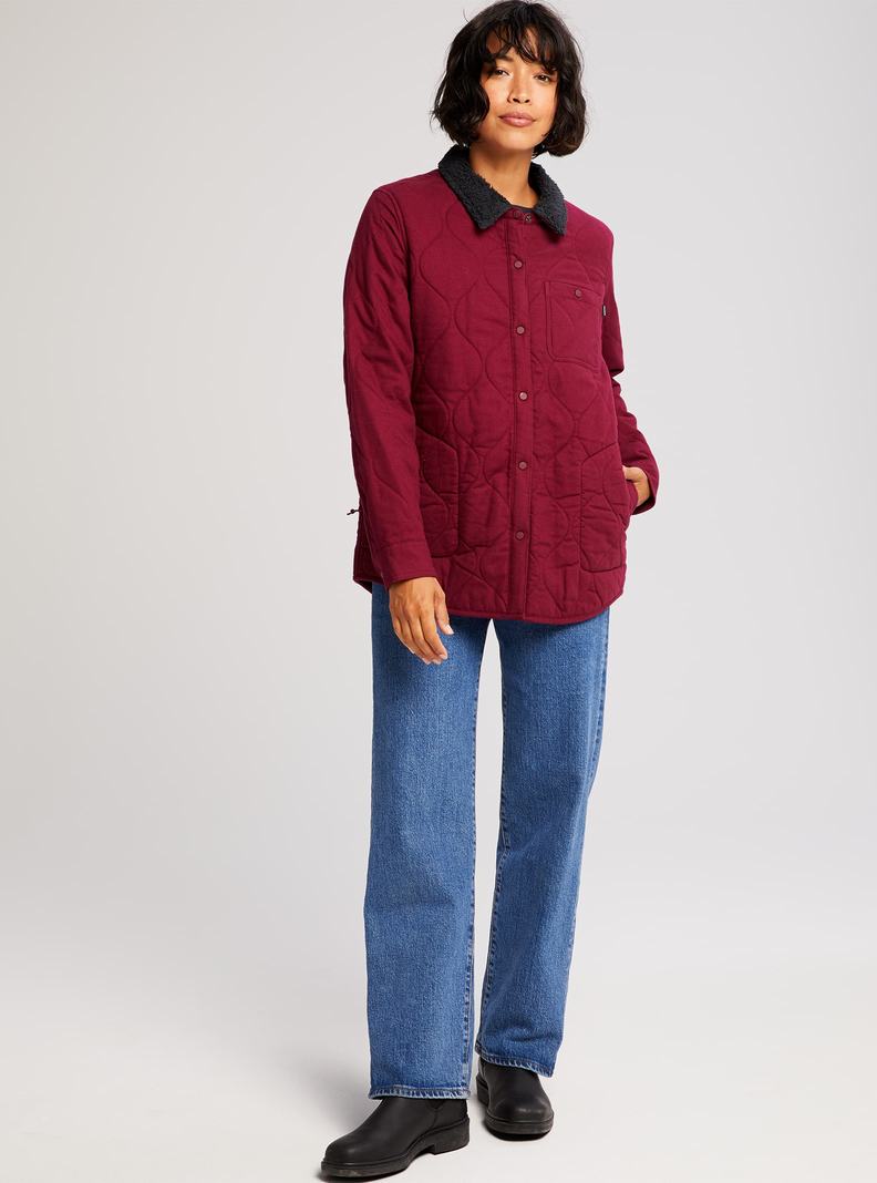 Chemise Burton Grace Insulated Flannel Femme Bordeaux | 782694-UID