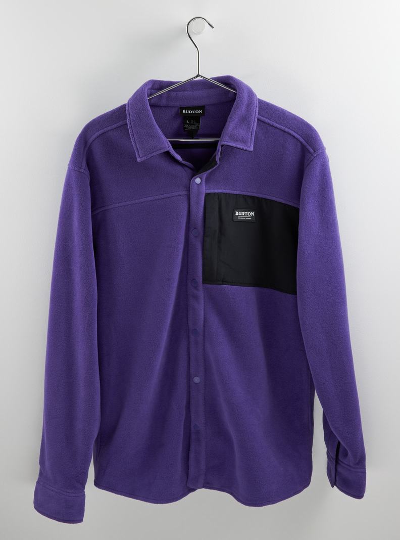 Chemise Burton Hearth Fleece Shirt Homme Violette | 986021-QVH