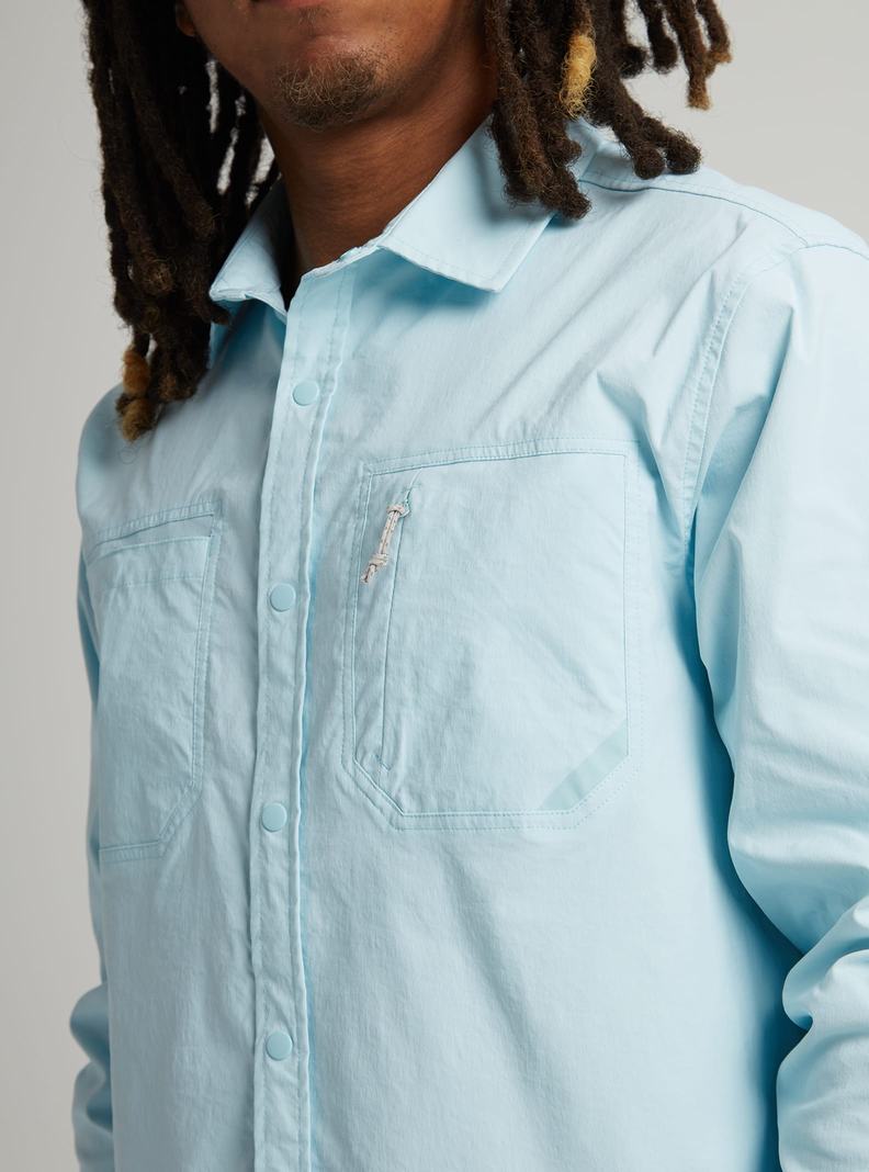 Chemise Burton Multipath Utility Long Sleeve Shirt Homme Turquoise Clair | 862973-BEX