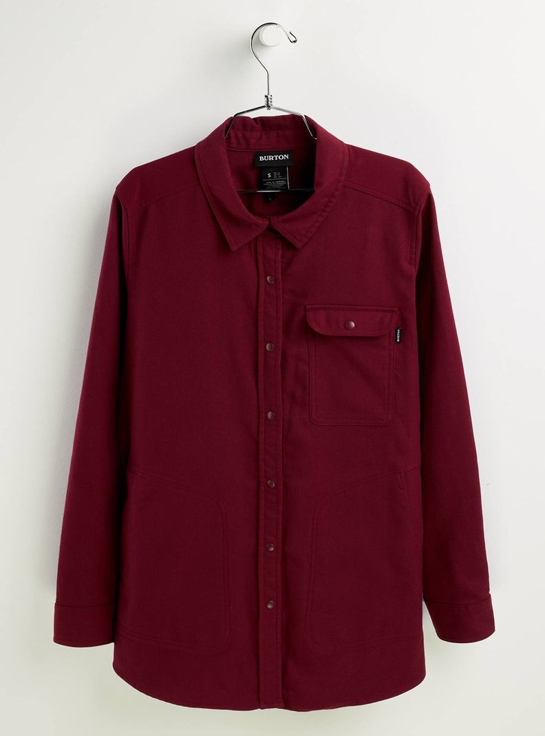 Chemise Burton Stretch Grace Performance Flannel Femme Bordeaux | 482035-UZI