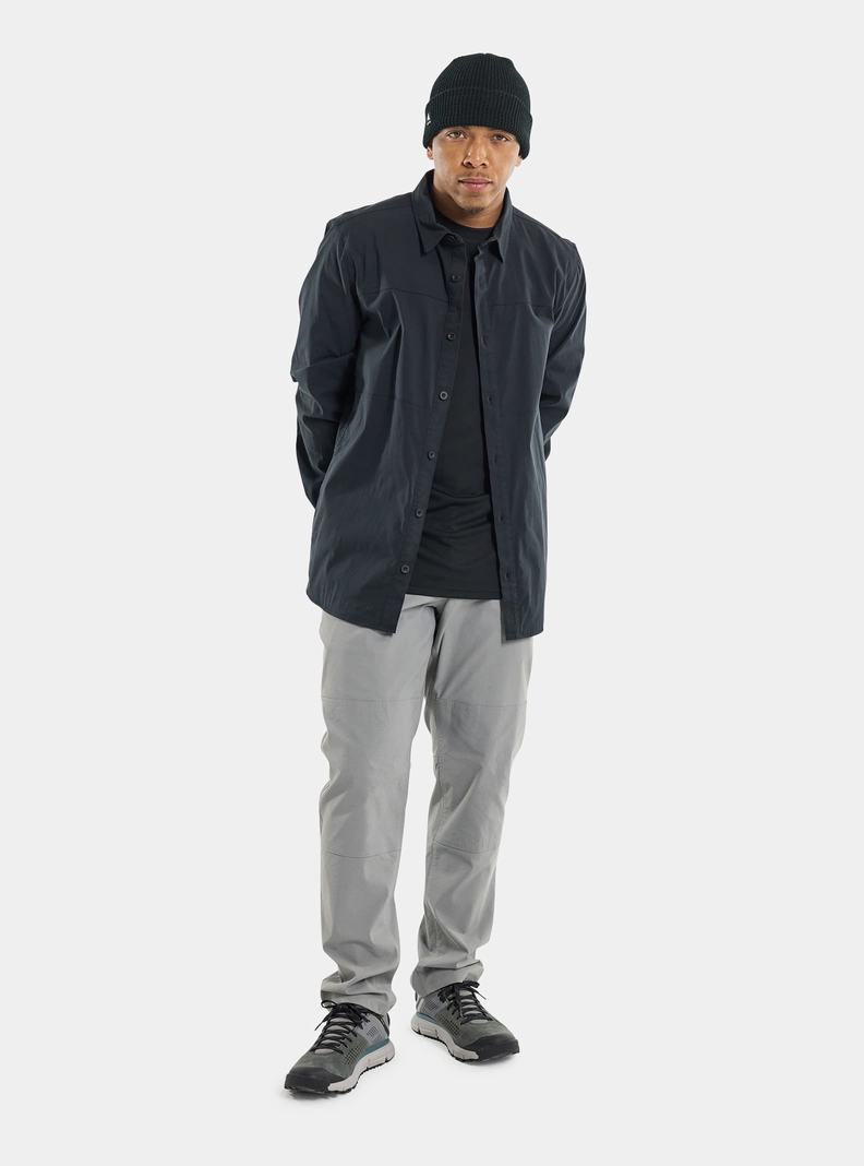 Chemise Burton Travail Stretch Long Sleeve Homme Noir | 927058-NOX
