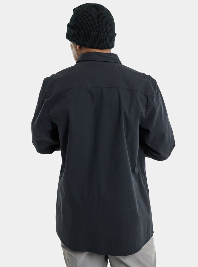 Chemise Burton Travail Stretch Long Sleeve Homme Noir | 927058-NOX