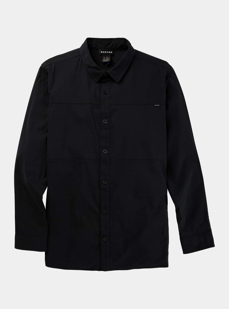 Chemise Burton Travail Stretch Long Sleeve Homme Noir | 927058-NOX