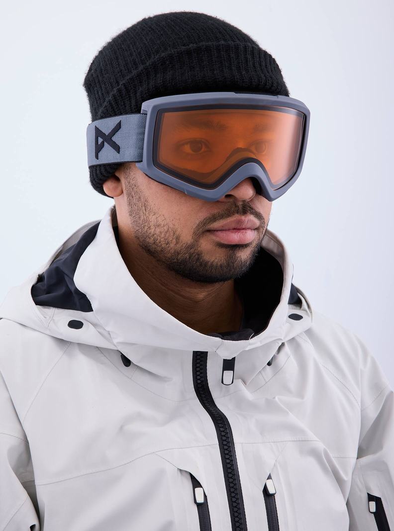 Lunette Ski Burton Anon Helix 2.0 Goggles (Non-Mirror) Homme Orange Violette | 278154-PNB