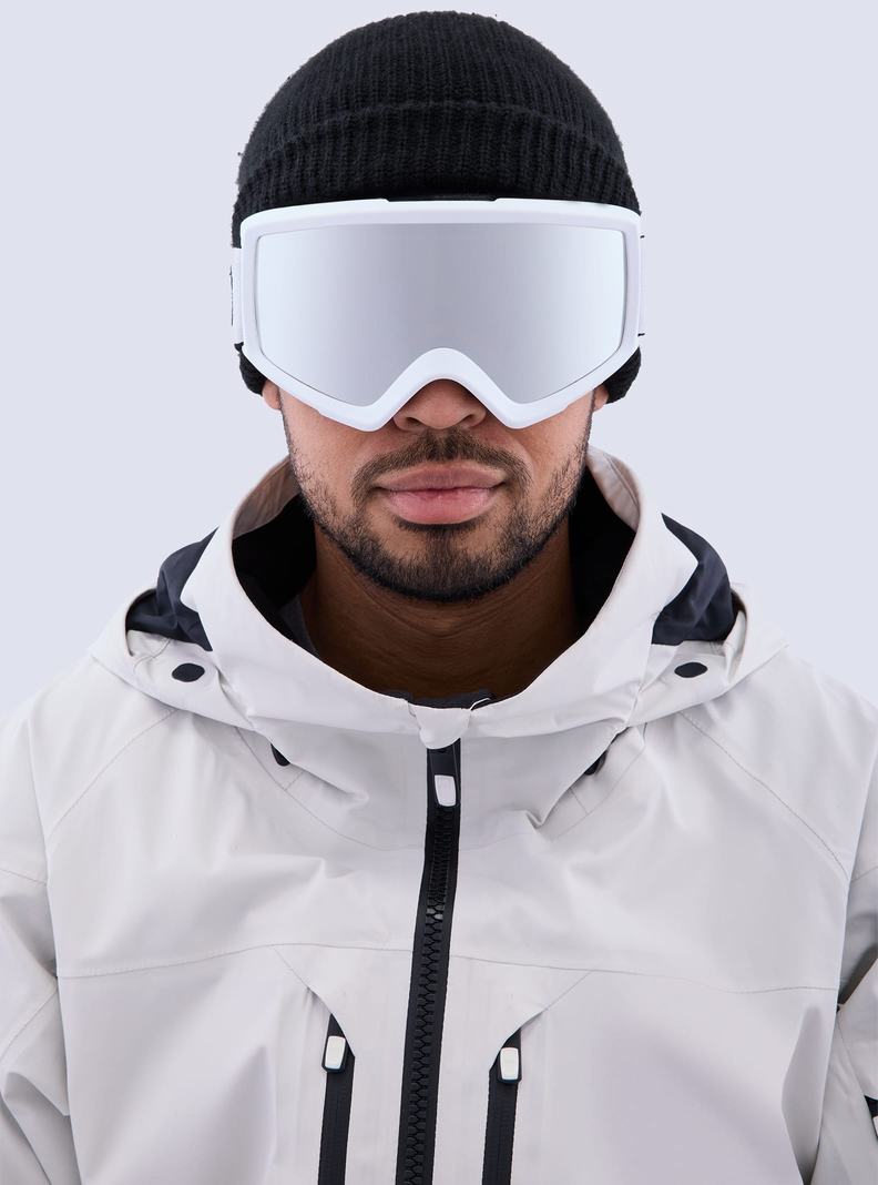 Lunette Ski Burton Anon Helix 2.0 Goggles + Bonus Lens Femme Blanche Argent | 583127-SIP