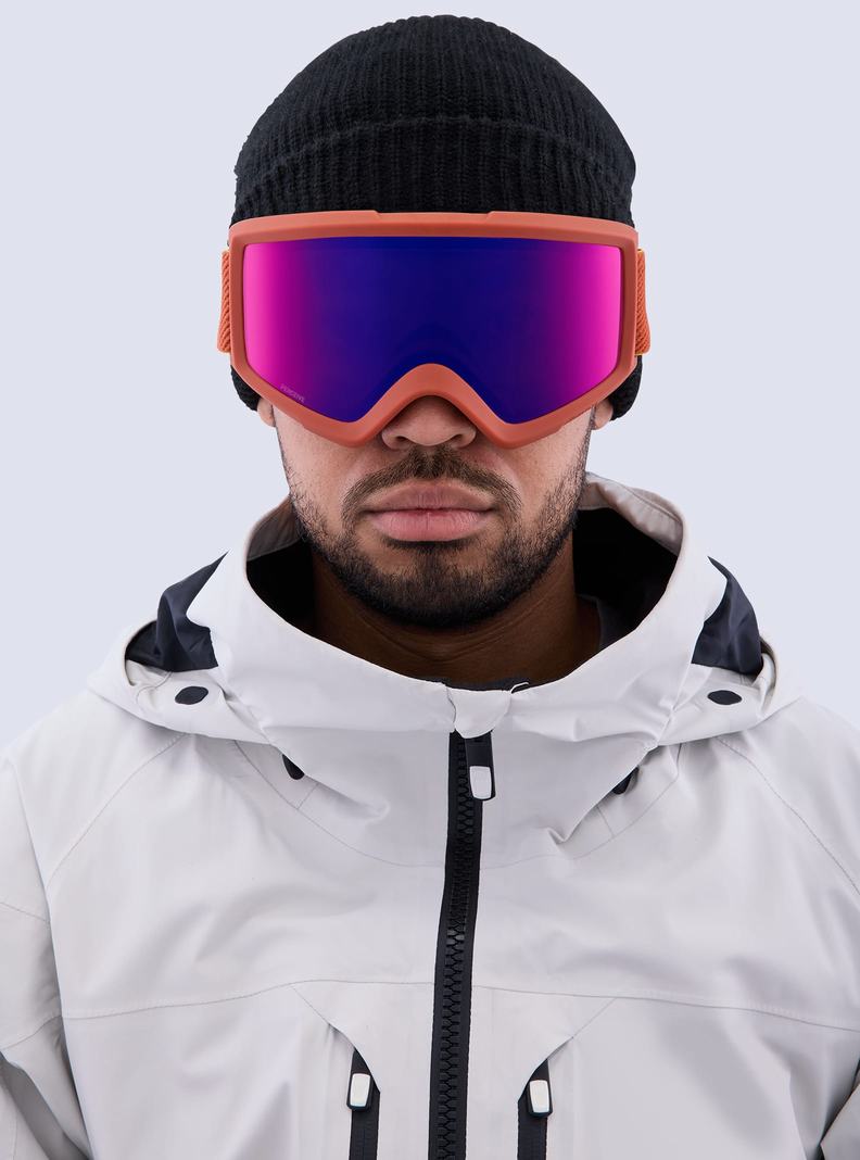 Lunette Ski Burton Anon Helix 2.0 Perceive Goggles + Bonus Lens Femme Orange Rouge | 378046-BFU