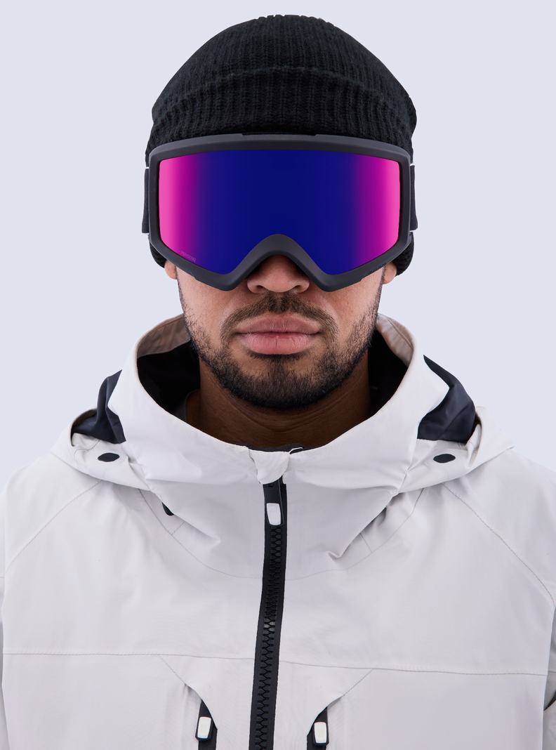 Lunette Ski Burton Anon Helix 2.0 Perceive Goggles + Bonus Lens Femme Noir Orange Rouge | 561390-LRK