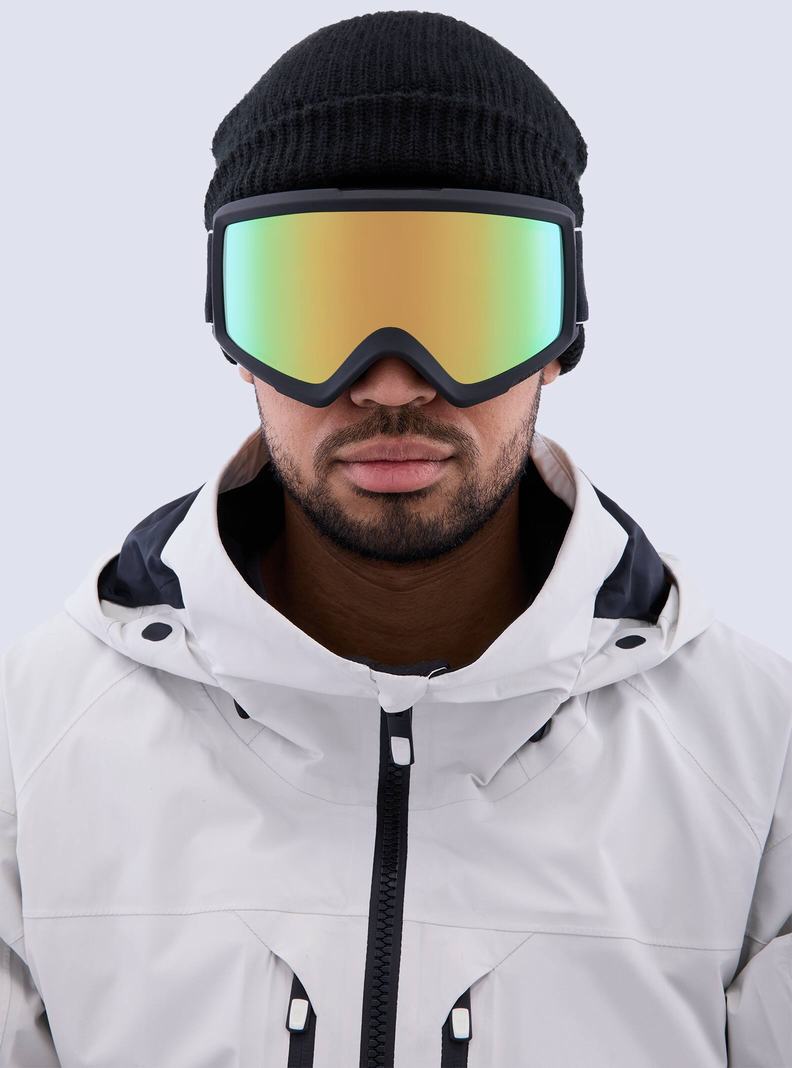 Lunette Ski Burton Anon Helix 2.0 Perceive Goggles + Bonus Lens Homme Noir Vert | 701435-WKZ