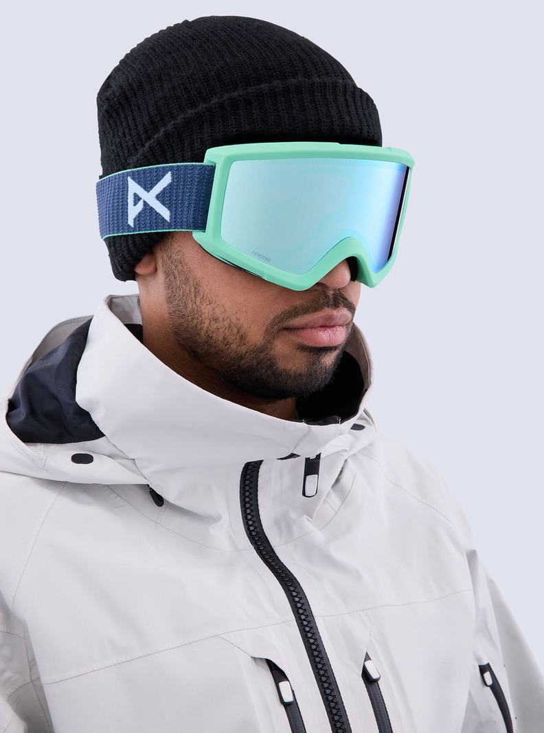 Lunette Ski Burton Anon Helix 2.0 Perceive Goggles + Bonus Lens Femme Bleu Marine Bleu | 732950-LKP
