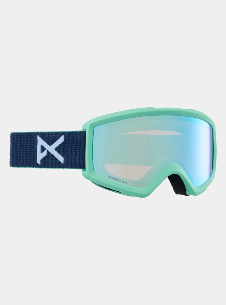 Lunette Ski Burton Anon Helix 2.0 Perceive Goggles + Bonus Lens Femme Bleu Marine Bleu | 732950-LKP
