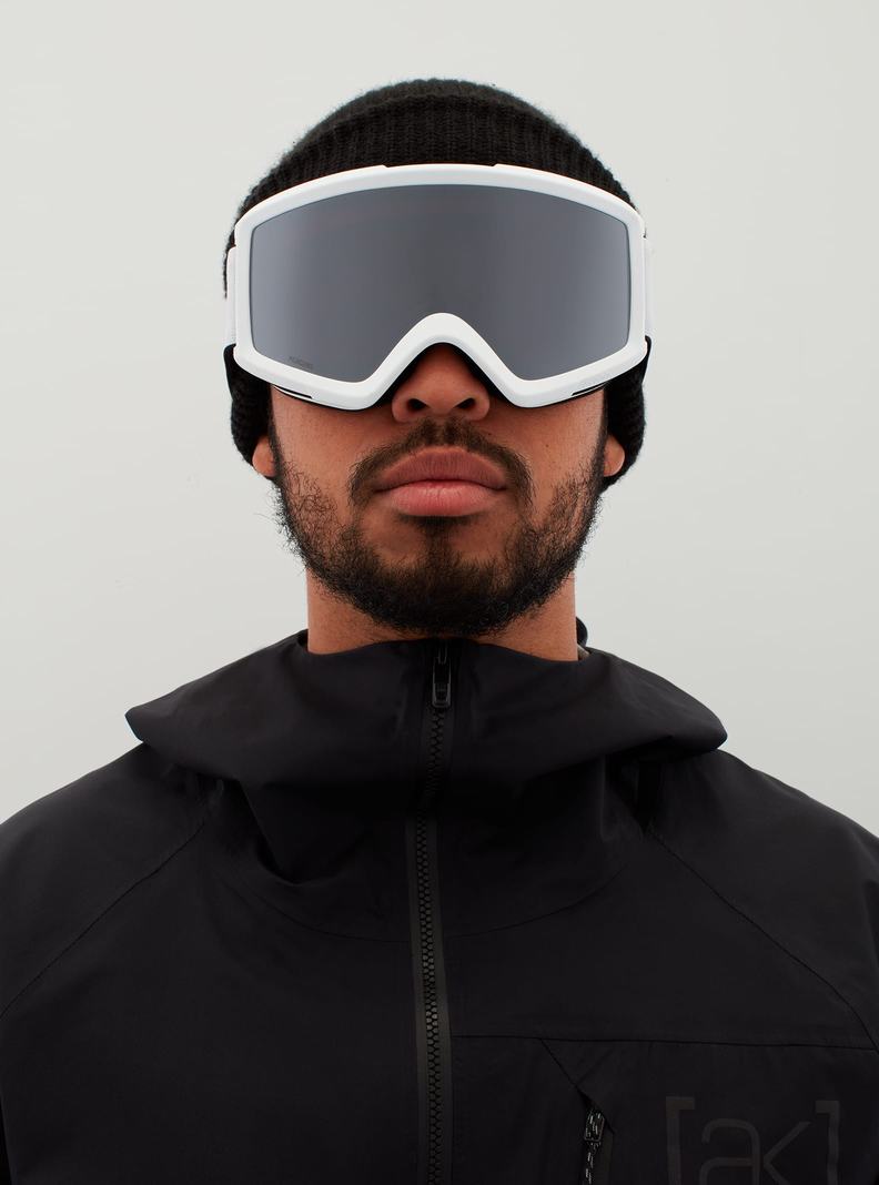 Lunette Ski Burton Anon Helix 2.0 Perceive Goggles + Bonus Lens Homme Blanche Orange Noir | 745012-EZI