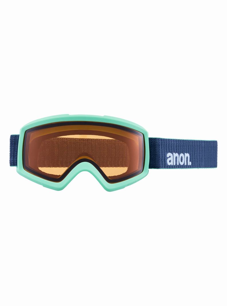 Lunette Ski Burton Anon Helix 2.0 Perceive Goggles + Bonus Lens Homme Blanche Orange Noir | 745012-EZI