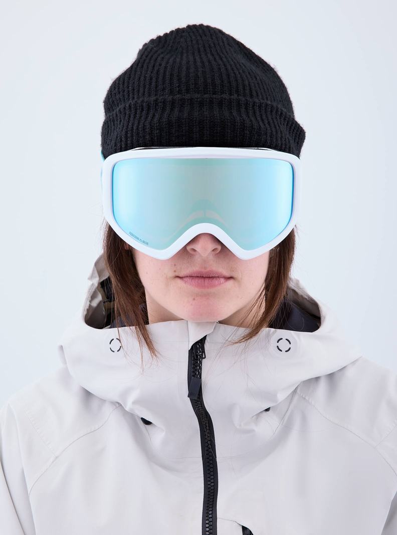 Lunette Ski Burton Anon Insight Goggles + Bonus Lens Femme Blanche Bleu | 471286-YUW