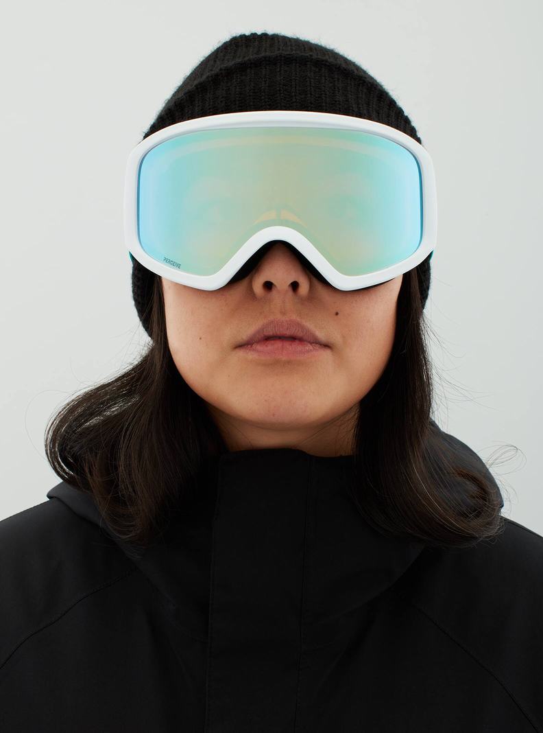 Lunette Ski Burton Anon Insight Goggles + Bonus Lens Femme Blanche Bleu | 471286-YUW