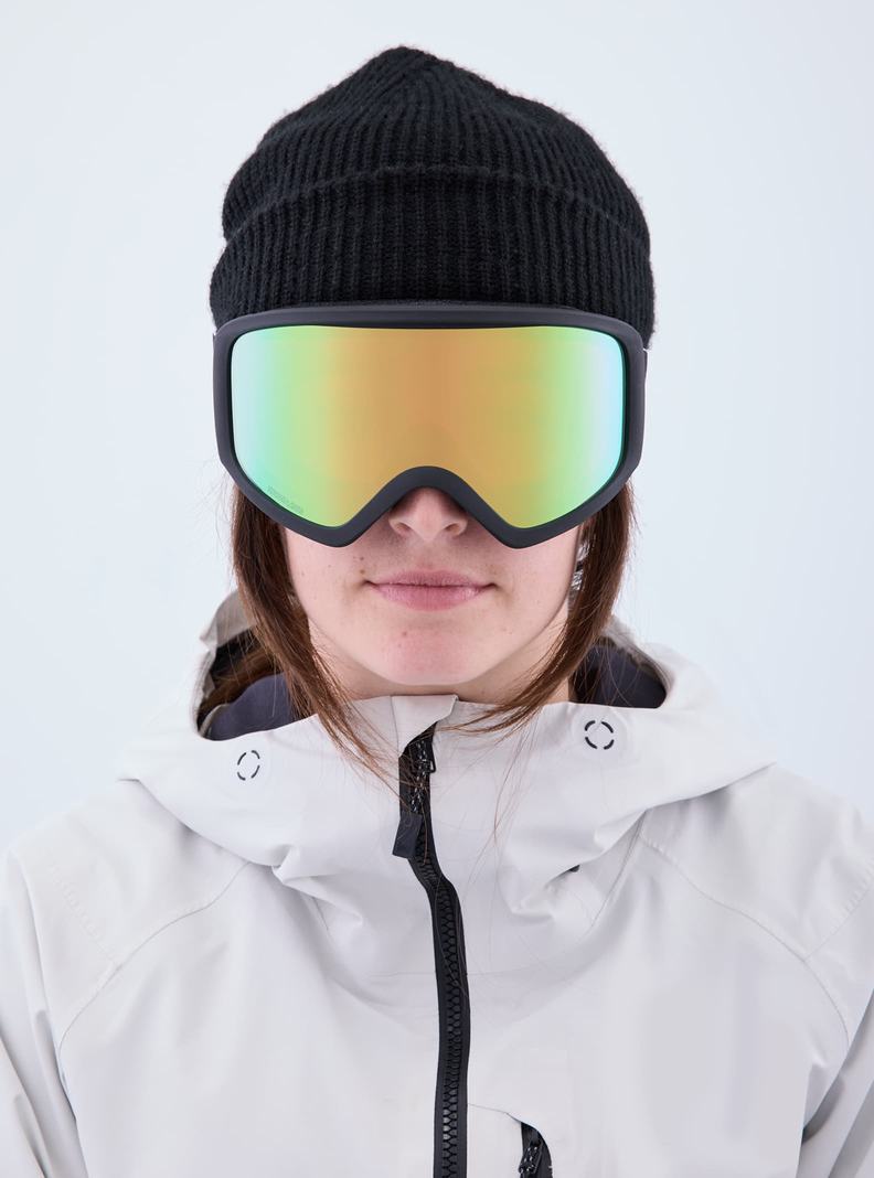 Lunette Ski Burton Anon Insight Goggles + Bonus Lens Femme Noir Vert | 691572-GOF