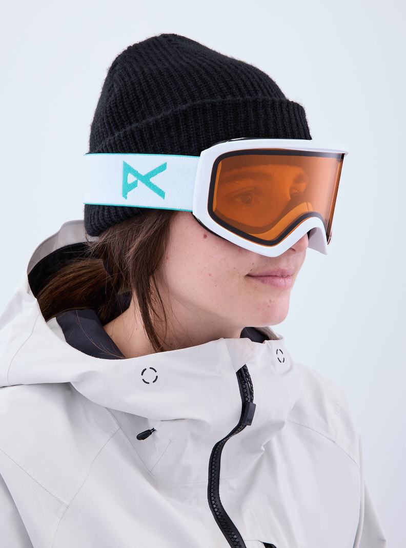 Lunette Ski Burton Anon Insight Goggles (Non-Mirror) Femme Blanche | 726149-GFW