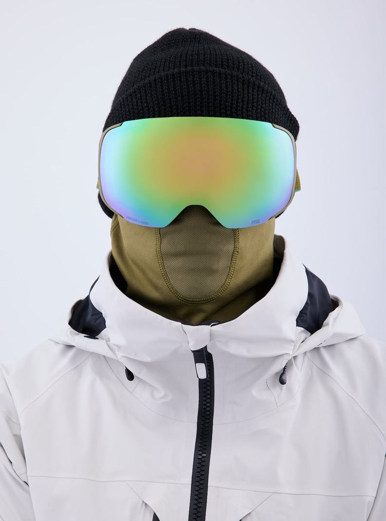 Lunette Ski Burton Anon M2 Goggles + Bonus Lens + MFI® Face Mask Femme Vert Rose | 079418-XDL