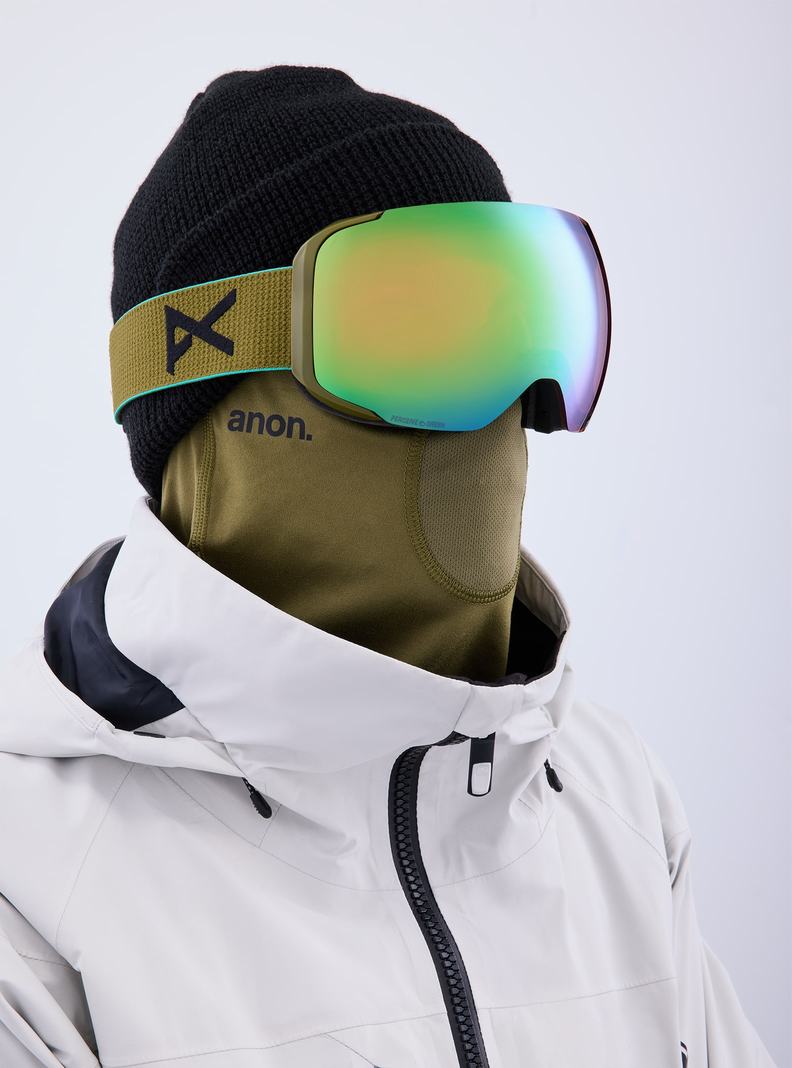 Lunette Ski Burton Anon M2 Goggles + Bonus Lens + MFI® Face Mask Femme Vert Rose | 079418-XDL