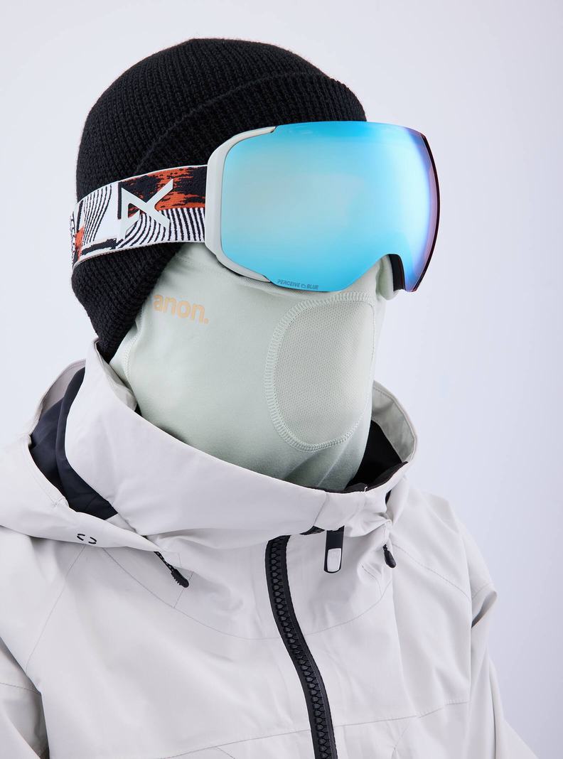 Lunette Ski Burton Anon M2 Goggles + Bonus Lens + MFI® Face Mask Femme Bleu Rose | 497605-JML