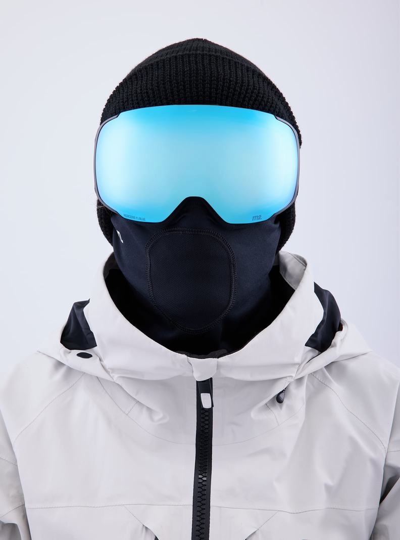 Lunette Ski Burton Anon M2 Goggles + Bonus Lens + MFI® Face Mask Homme Noir Bleu Rose | 857021-AGC