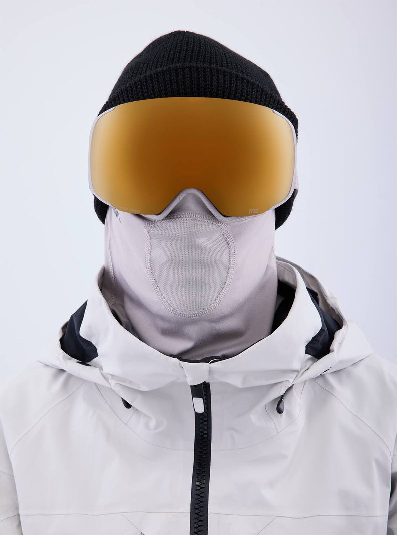 Lunette Ski Burton Anon M2 Goggles + Bonus Lens + MFI® Face Mask Homme Grise Orange | 935467-ZGF