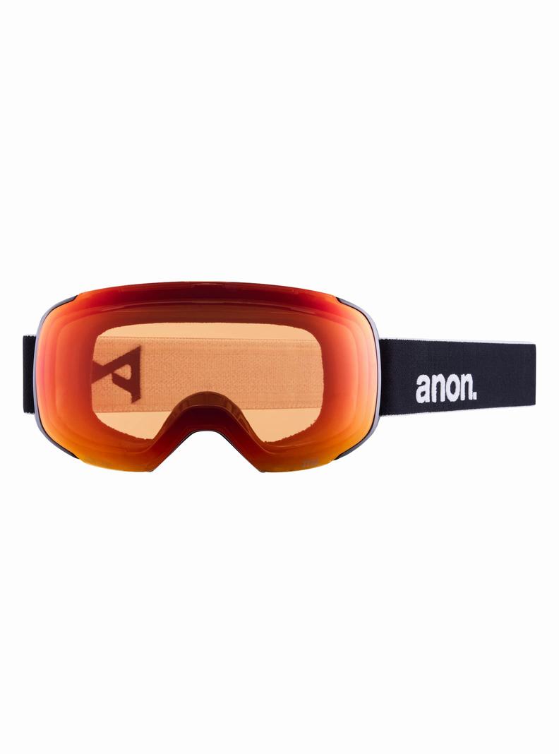 Lunette Ski Burton Anon M2 Goggles + Bonus Lens + MFI® Face Mask Homme Grise Orange | 935467-ZGF