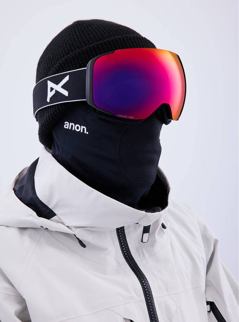 Lunette Ski Burton Anon M2 Goggles + Bonus Lens + MFI® Face Mask Femme Noir Orange Rouge | 978640-RFU