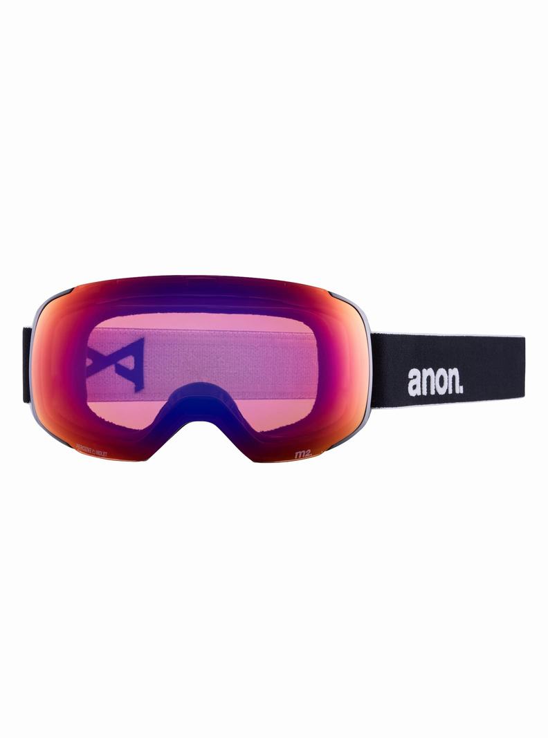 Lunette Ski Burton Anon M2 Goggles (Polarized) + Bonus Lens Femme Noir Violette | 869203-ZKF