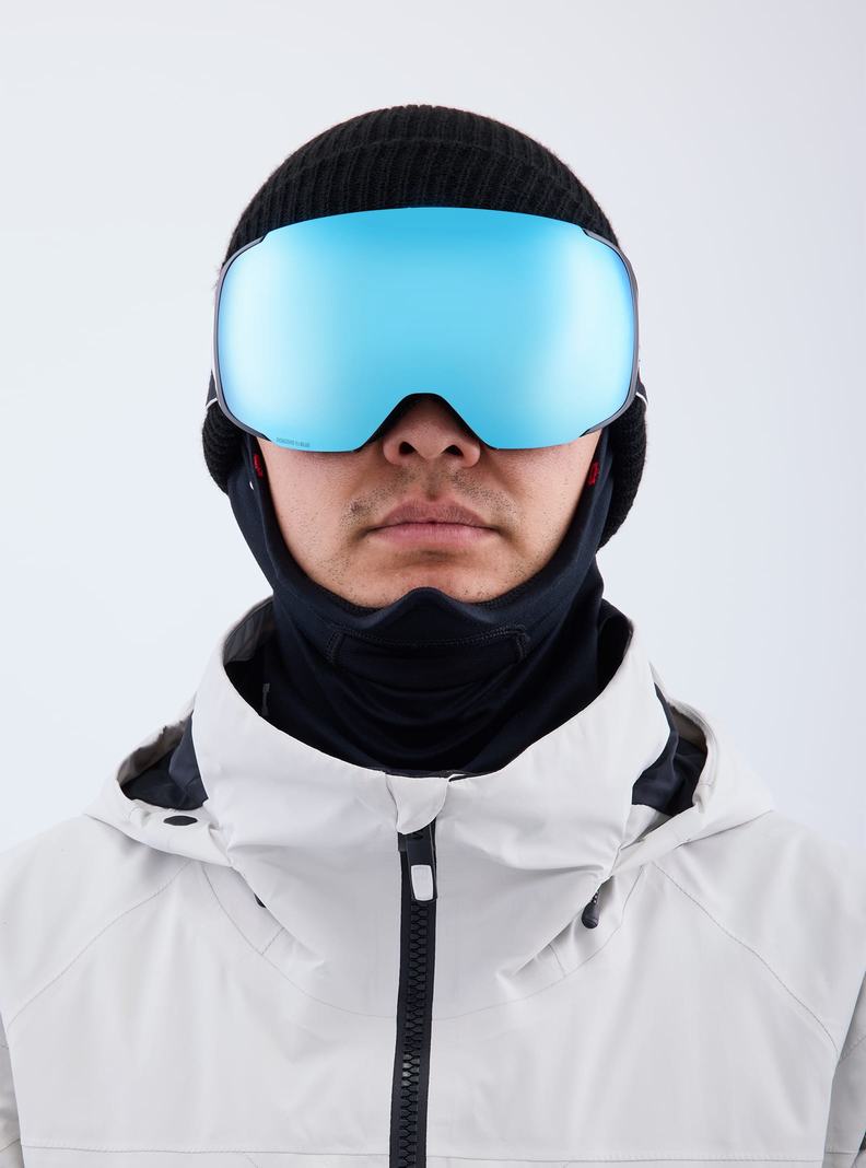 Lunette Ski Burton Anon M2 Low Bridge Fit Goggles + Bonus Lens + MFI® Face Mask Homme Noir Bleu Rose | 729548-HPN