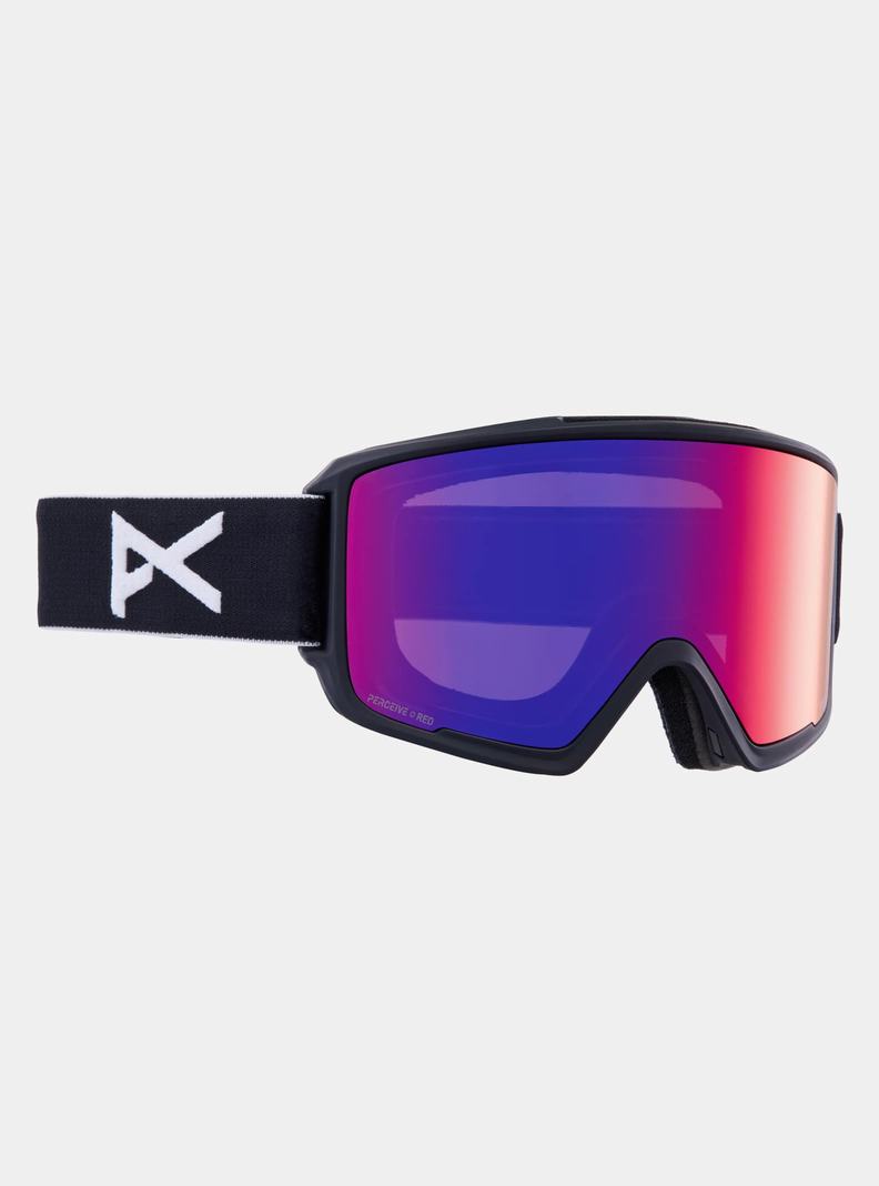 Lunette Ski Burton Anon M3 Goggles + Bonus Lens + MFI® Face Mask Femme Noir Orange Rouge | 038412-GVT