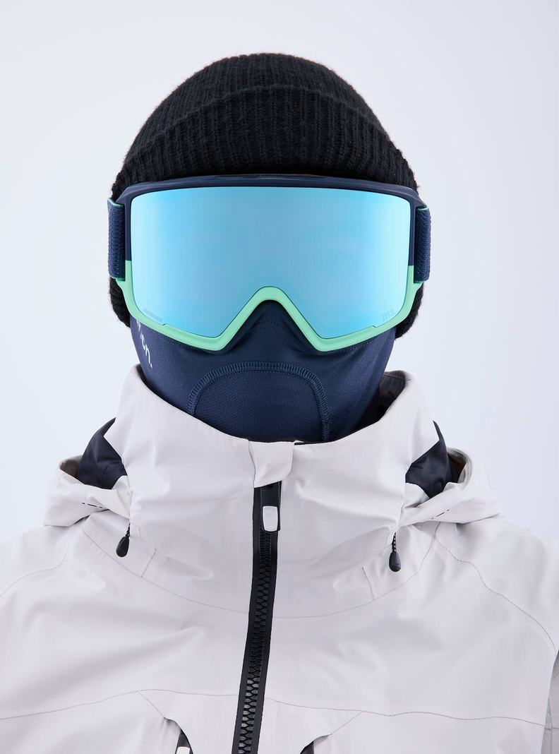 Lunette Ski Burton Anon M3 Goggles + Bonus Lens + MFI® Face Mask Homme Bleu Marine Bleu Rose | 097382-PZS
