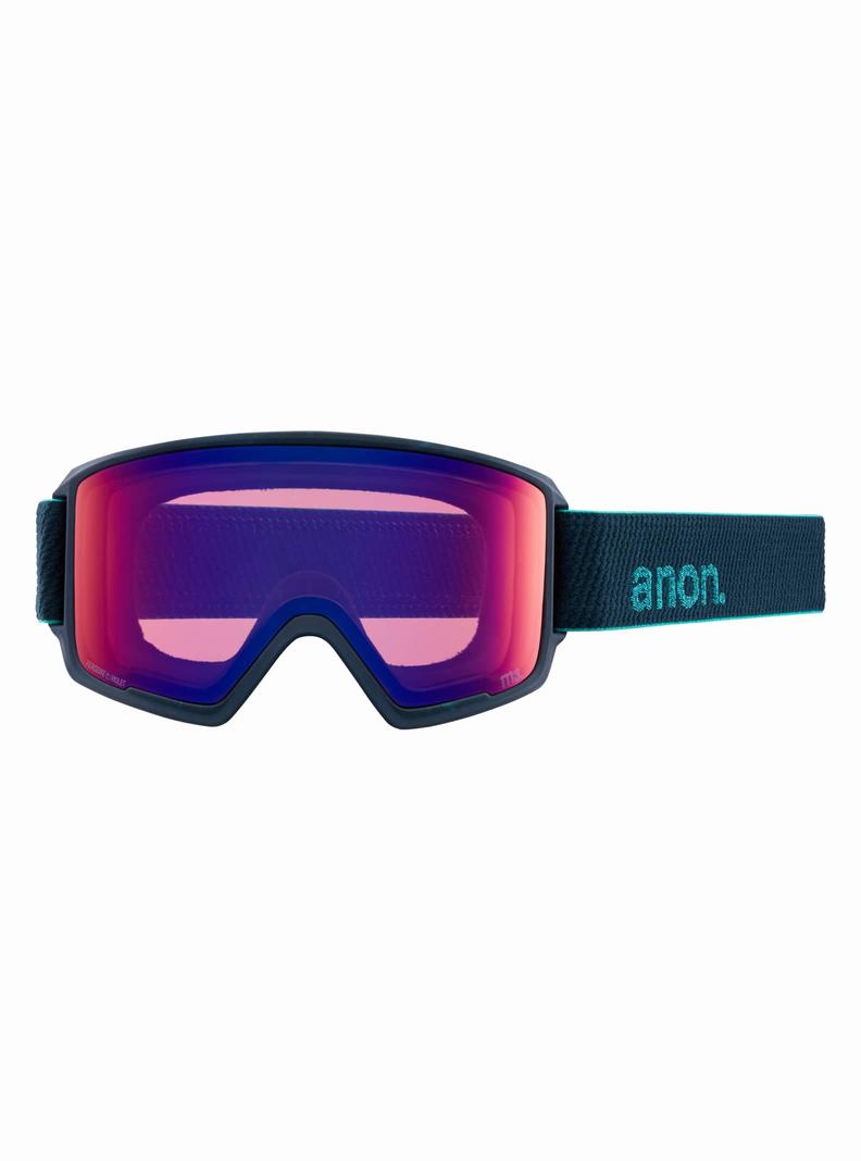 Lunette Ski Burton Anon M3 Goggles + Bonus Lens + MFI® Face Mask Homme Noir Bleu Rose | 128943-HWD