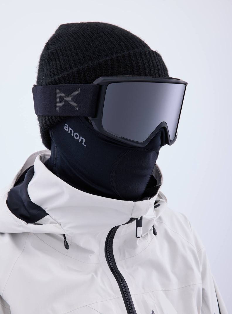 Lunette Ski Burton Anon M3 Goggles + Bonus Lens + MFI® Face Mask Homme Orange Noir Violette | 239416-JVZ